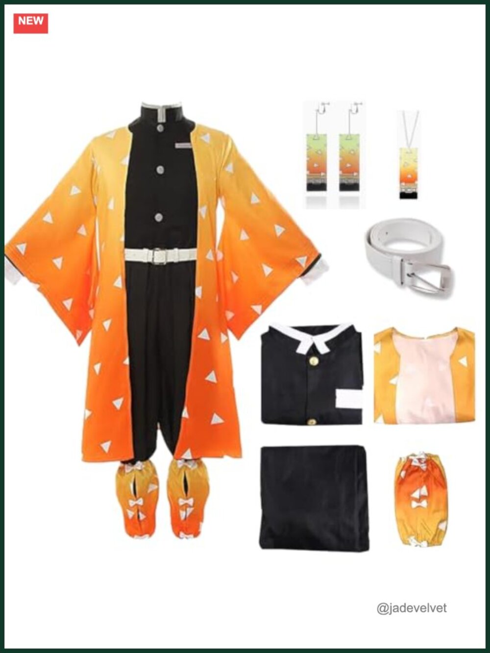 Anime Cosplay Kimono Costume Set Polyester 7 Piece